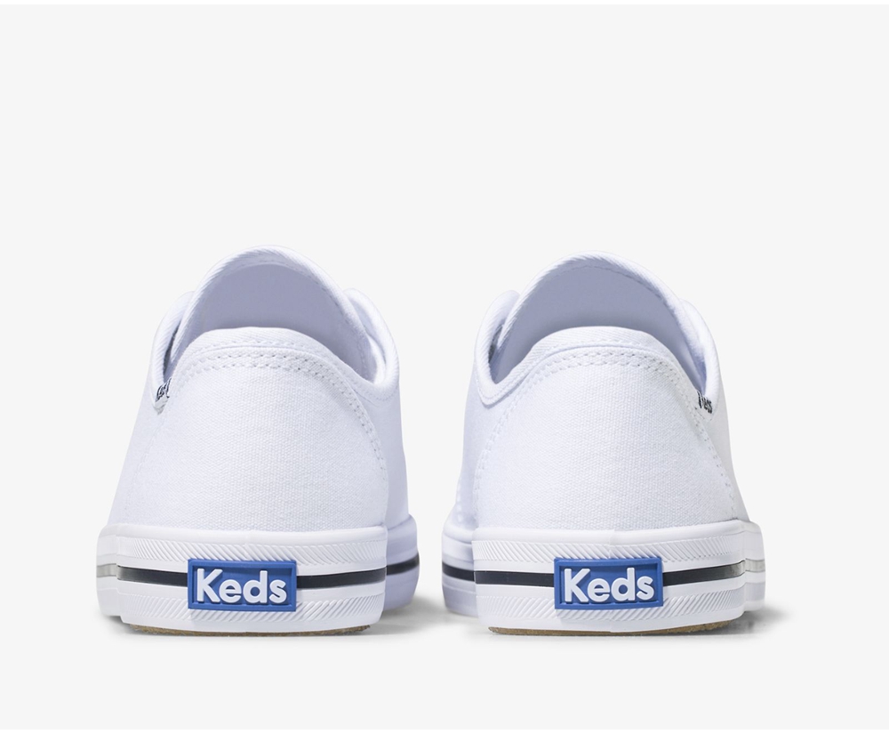 Basket Keds Femme Blanche - Kickstart - 631-HDRPVJ